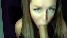 Hot deepthroat sucking session with intense passion and deep penetration