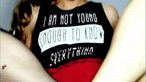 A young teen explores footjob fantasies with toys and a sensual massage in a kinky session.