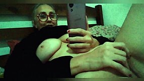 Blonde Milf Enjoys Anal Porn While Cumming on Her Pussy