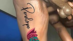 Ebony solo play time with intense squirting masturbation