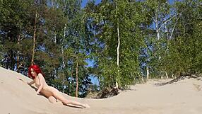 naked redhead out in public reality