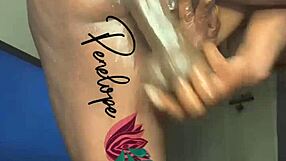 Ebony solo play time with intense squirting masturbation