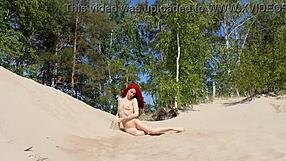 naked redhead out in public reality