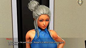 Milf with big tits dominates uncensored handjob action