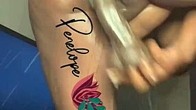 Ebony solo play time with intense squirting masturbation