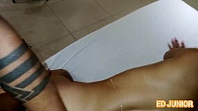 Ed Junior Pounds Brunette Gaucha's Ass Without Condom In Motel!