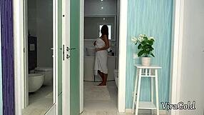 Sexy blonde Milena Blanc performs oral and engages in intercourse