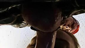 Deepthroat close up session