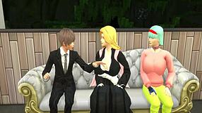 Parodia Hentai Epi 8 - Light Yagami Scores Threesome with Rangiku and Bulma!