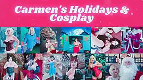 Granny Carmen's Holiday Deepthroat Session