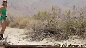 watch these real lesbos flash their bubble butts outdoors, or are they teasing?