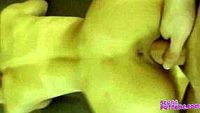 Student teen 18+ endures intense anal fucking from boyfriend