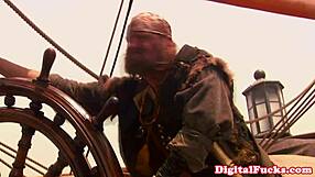 Pirate Babe Pleases Captain's Cock in Roleplay Storyline