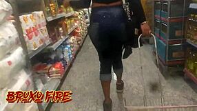 doing shopping outdoors