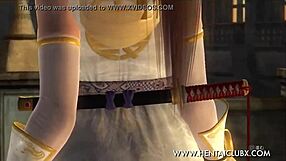 anime girls in DEAD OR ALIVE 5 ultimate flaunt SEXY ECCHI kasumi HALLOWEEN COSTUME NUDE
