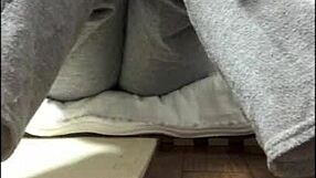 asian girl masturbates alone, excited by watching her own solo play.