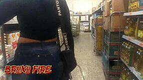 doing shopping outdoors