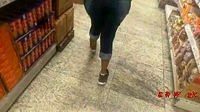 doing shopping outdoors