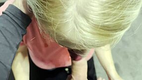 Kristy feels rough deepthroat blowjob with natural tits