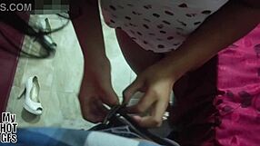 latina babysitter danitza teases with natural tits in homemade preview