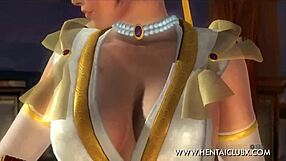 anime girls in DEAD OR ALIVE 5 ultimate flaunt SEXY ECCHI kasumi HALLOWEEN COSTUME NUDE