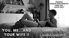 you, me, and your wife in wild asmr oral pegging roleplay