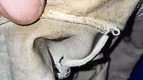 dirty panties from the neighbor lying around the house, full of secrets.