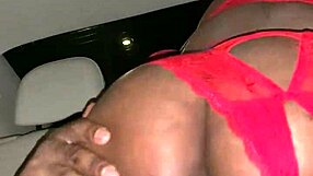 Intense car sex with creampie