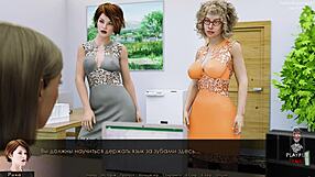 Big tits racing at cartoon milf plays naughty pranks