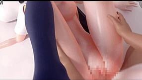 แฟนสาวอนิเมะหน้าอวบใหญ่ในแอนิเมชั่นเซ็กส์สุดป่าเถื่อน