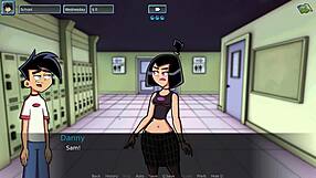 having fun in the shower at amity park 😄