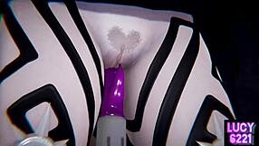 Black Magic Girl Sucks Monster Cock With Big Tits