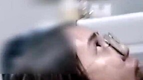 Horny filipina fucks at gas station and eats cum