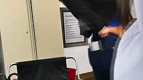 Skinny Brunette Stuns Director with Naughty Big Cock Skills