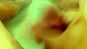 bisexual jerking in bathtub