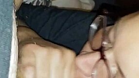 Girlfriend gives blowjob to friend with deep emotion