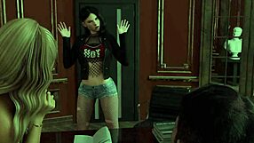 Girl Licks Secretarys Ass In 3D Anime Game