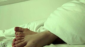 blonde oiled legs get creamed and sensually massaged in this amateur homemade video