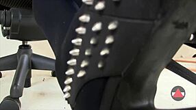 Sexy shoe dangle close up