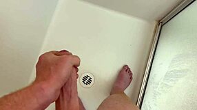 Getting The Cock Wet In Shower And Cumming Hard