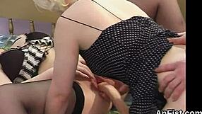 Lovely girls fuck their asses and enjoy performing fisting(sex with large fingers)