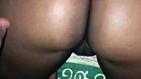 Ebony with Fat Ass Takes Monster Cock in Doggystyle