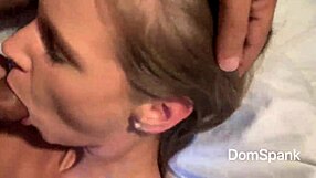 cute european girl deep throat my dick during casting