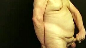 Sven Strips Naked Onstage, Kneels And Masturbates To Cumshot