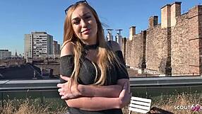 Niemiecki skaut namówił Lizę, modelkę osiemnastkę, na anal za kasę publicznie