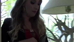 Unboxing video turns into doggystyle sex with hot real estate agent outdoors