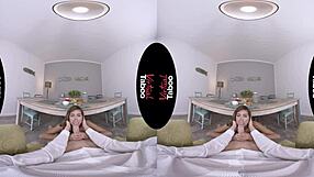 Virtual Taboo Features Brunette Giving Blowjob And Handjob In Healthy Breakfast Scene