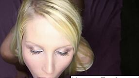 Vanessa chupa con ganas y puro deseo