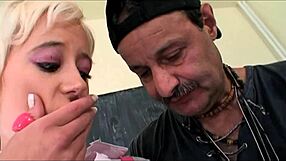 Passionate impromptu threesome in classroom