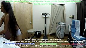 Clov! Angel Santana's 1st gyno exam caught on hidden camera by Doctor Tampa